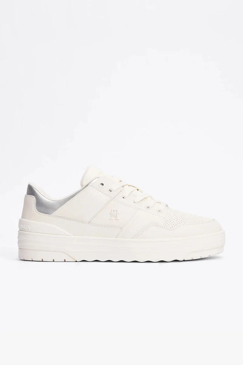 Tommy Hilfiger FEMININE BASKET SNEAKER Kadın beyaz Sneaker FW0FW08326Z00