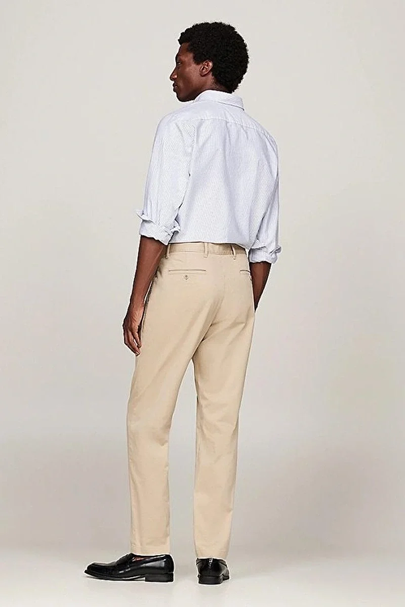 Tommy Hilfiger HARLEM CHINO SATIN Erkek denim Pantolon MW0MW36708AEG