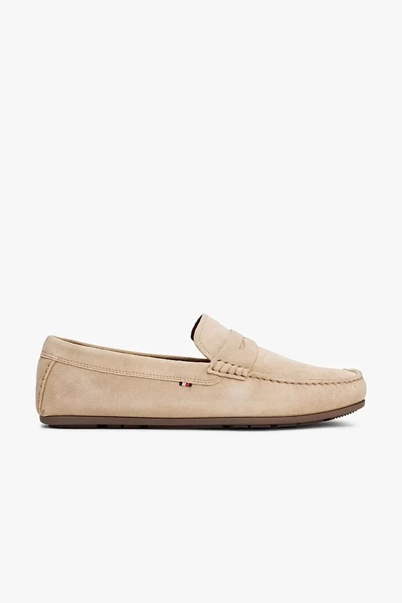 Tommy Hilfiger CASUAL HILFIGER SUEDE DRIVER Erkek  Loafer FM0FM049980F7