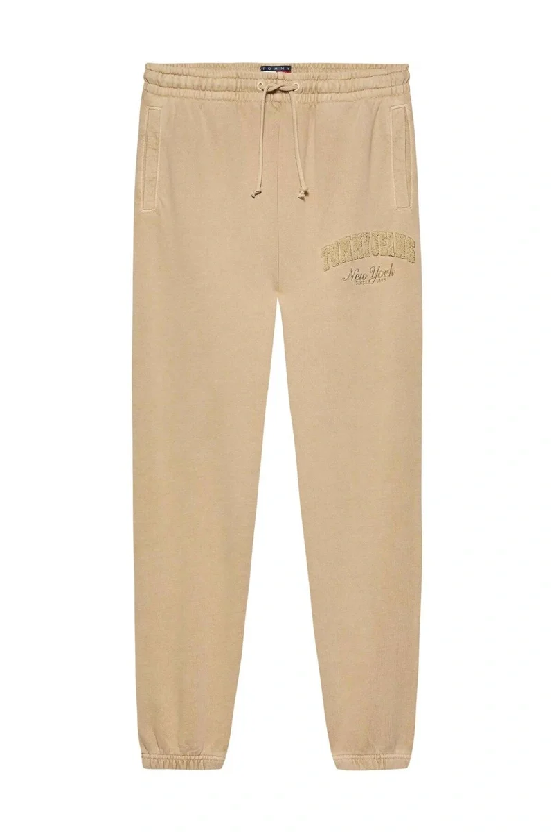 Tommy Hilfiger TJM RLX VINTAGE VARSITY JOGGER Erkek BEJ Eşofman Altı DM0DM20279ACT
