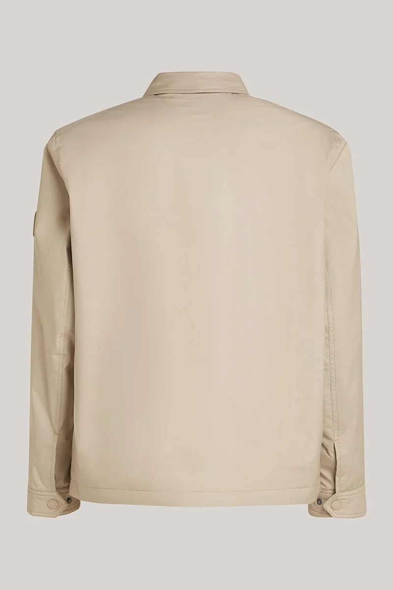 Tommy Hilfiger PADDED SHIRT JACKET Erkek bej Ceket MW0MW37646RBT