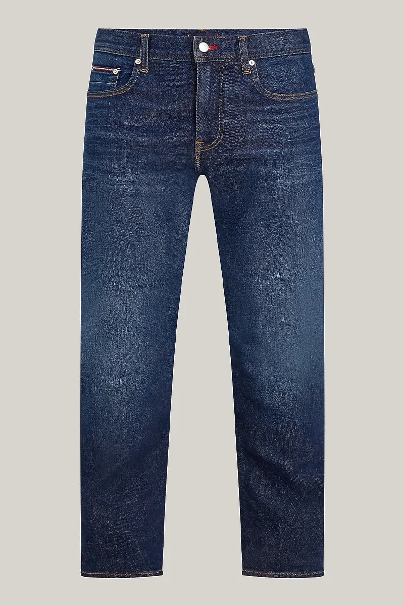 Tommy Hilfiger SLIM BLEECKER PSTR BENTON BLUE Erkek Denim Jeans MW0MW357171BN