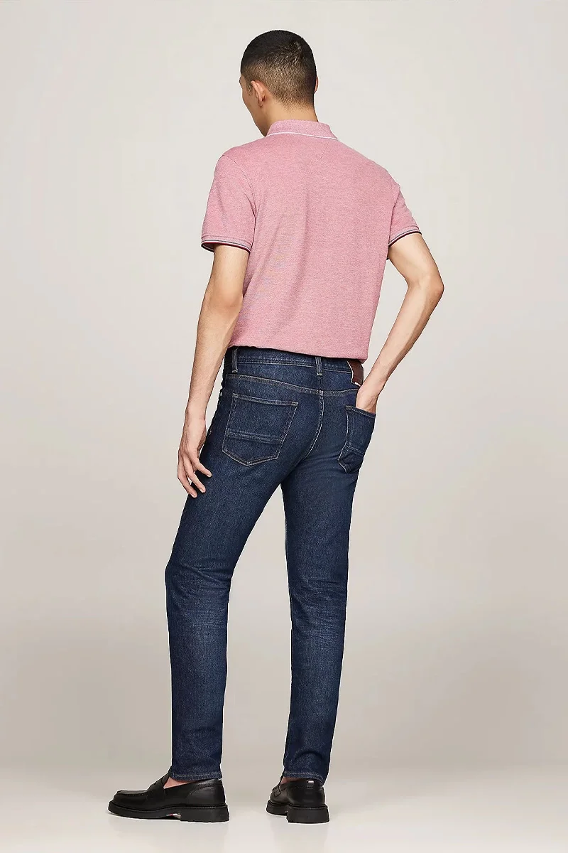 Tommy Hilfiger SLIM BLEECKER PSTR BENTON BLUE Erkek Denim Jeans MW0MW357171BN