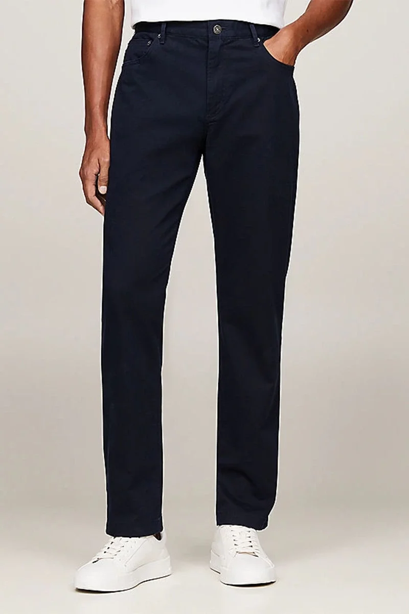 Tommy Hilfiger DENTON 5PKT 1985 PIMA COTTON Erkek Mavi Pantolon MW0MW36429DW5