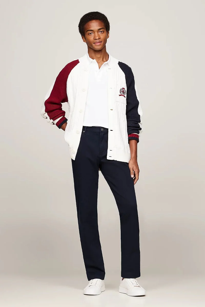 Tommy Hilfiger DENTON 5PKT 1985 PIMA COTTON Erkek Mavi Pantolon MW0MW36429DW5