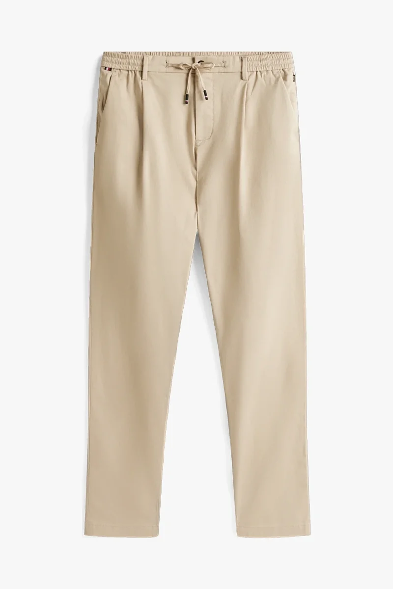 Tommy Hilfiger Erkek Harlem Tech Twill Beyaz Pantolon MW0MW39702RBT