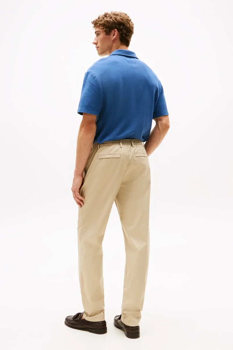 Tommy Hilfiger Erkek Harlem Tech Twill Beyaz Pantolon MW0MW39702RBT