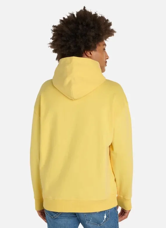 Tommy Hilfiger TJM RLX SIGNATURE HOODIE EXT Erkek Sarı Sweatshirt DM0DM17990ZHO