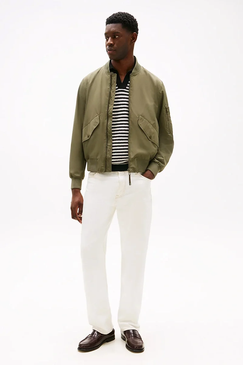 Tommy Hilfiger Erkek Katlanabilir Su Geçirmez Bomber Ceket MW0MW39629PLI