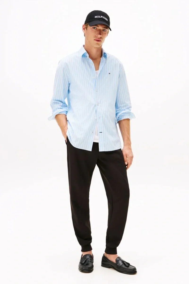 Tommy Hilfiger Erkek Klasik In Techno Siyah Eşofman Altı MW0MW37242BDS