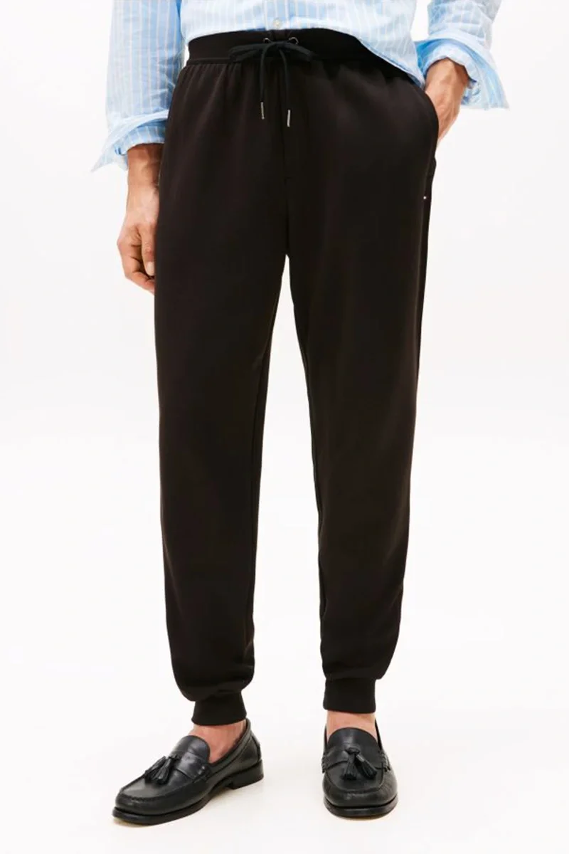 Tommy Hilfiger Erkek Klasik In Techno Siyah Eşofman Altı MW0MW37242BDS