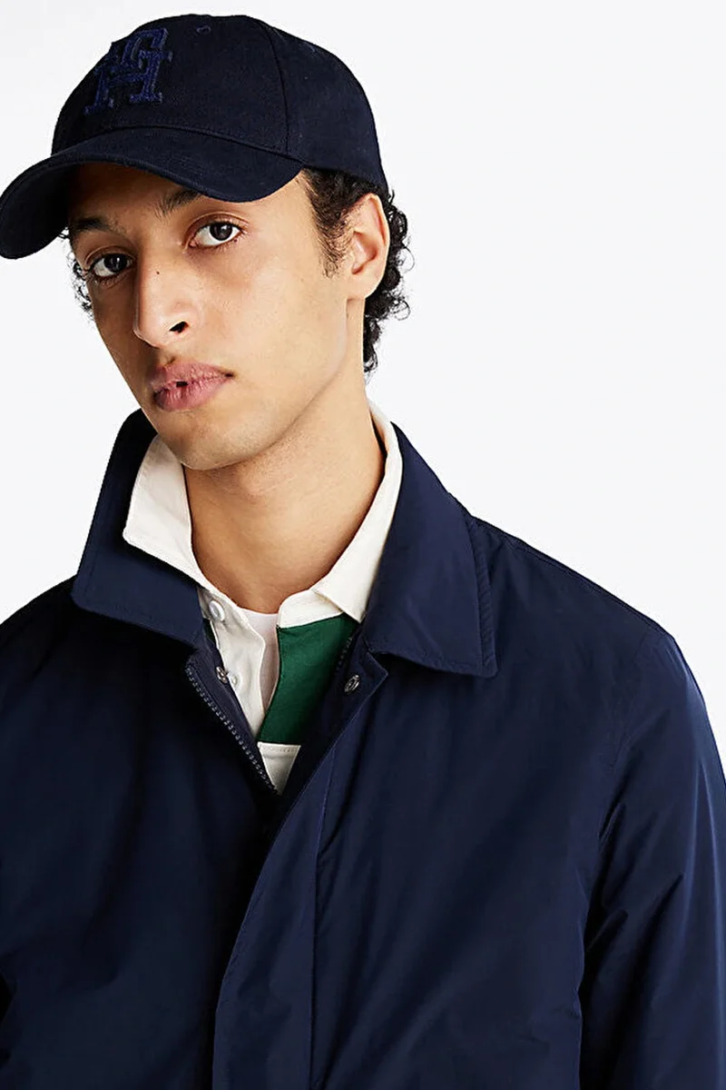 Tommy Hilfiger LW PACKABLE CARCOAT Erkek lacivert Mont MW0MW37651DW5