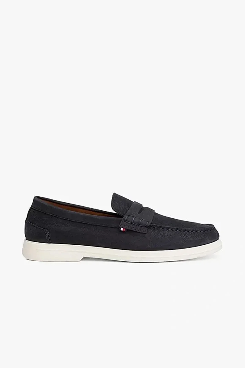 Tommy Hilfiger TOMMY HILFIGER NUBUCK P LOAFER Erkek  Loafer FM0FM05350DW5
