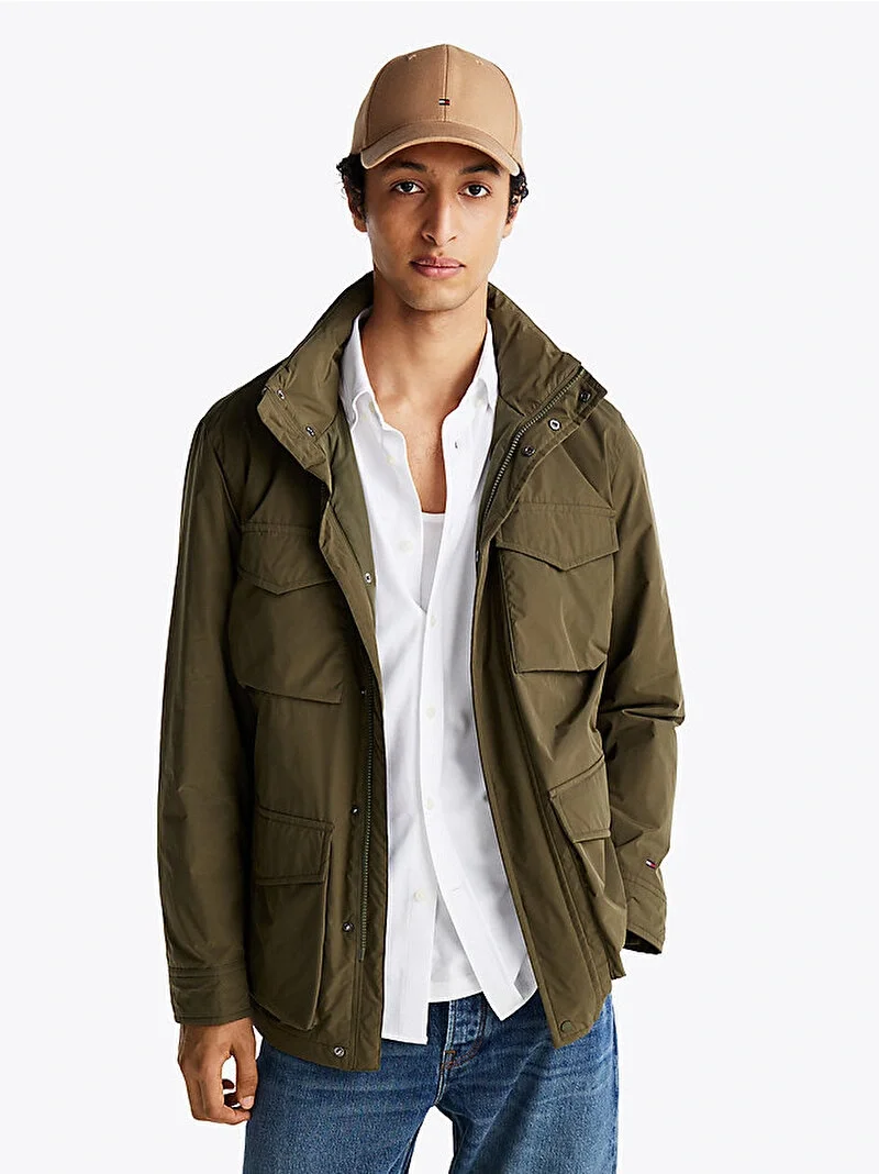 Tommy Hilfiger LW PACKABLE FIELD JACKET Erkek yeşil Ceket MW0MW37632RBN