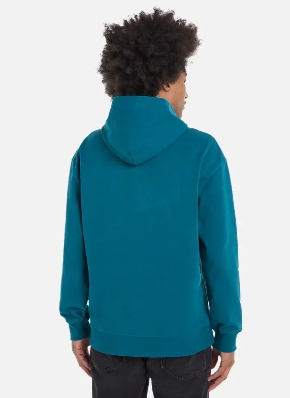 Tommy Hilfiger TJM RLX SIGNATURE HOODIE EXT Erkek Turkuaz Sweatshirt DM0DM17990CT0