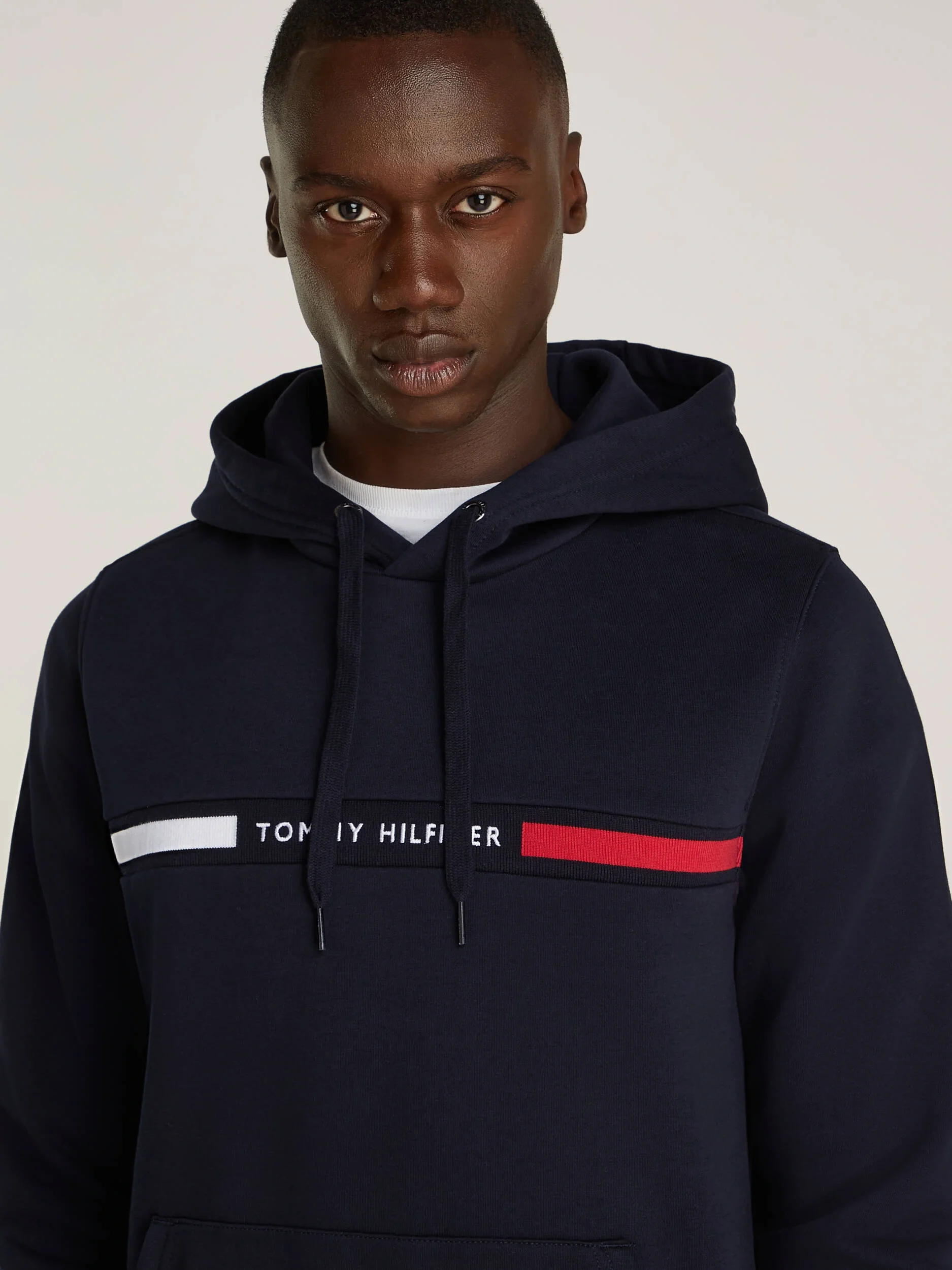Tommy Hilfiger Göğsü Hilfiger Eklemeli Erkek  Sweatshirt MW0MW37361DW5