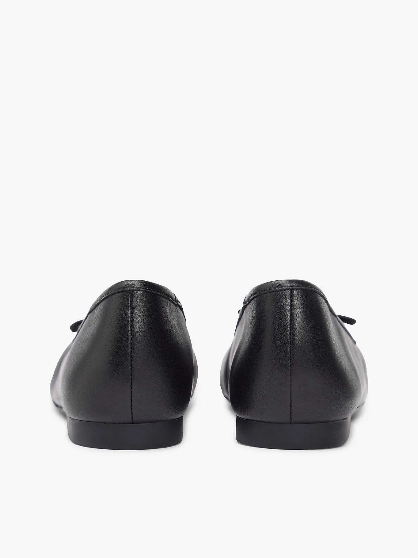 Tommy Hilfiger Hilfiger Düz Deri Kadın Siyah Babet FW0FW09006BDS