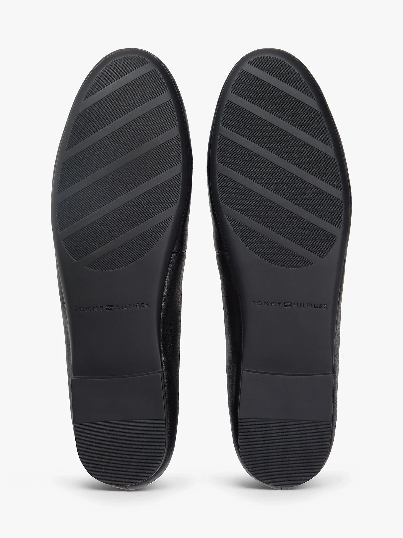 Tommy Hilfiger Hilfiger Düz Deri Kadın Siyah Babet FW0FW09006BDS