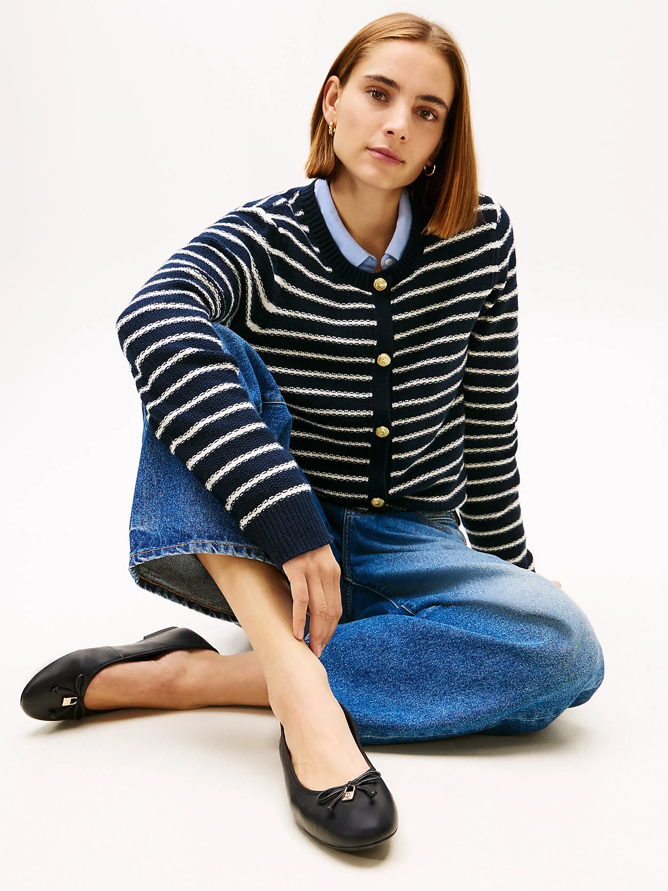 Tommy Hilfiger Hilfiger Düz Deri Kadın Siyah Babet FW0FW09006BDS