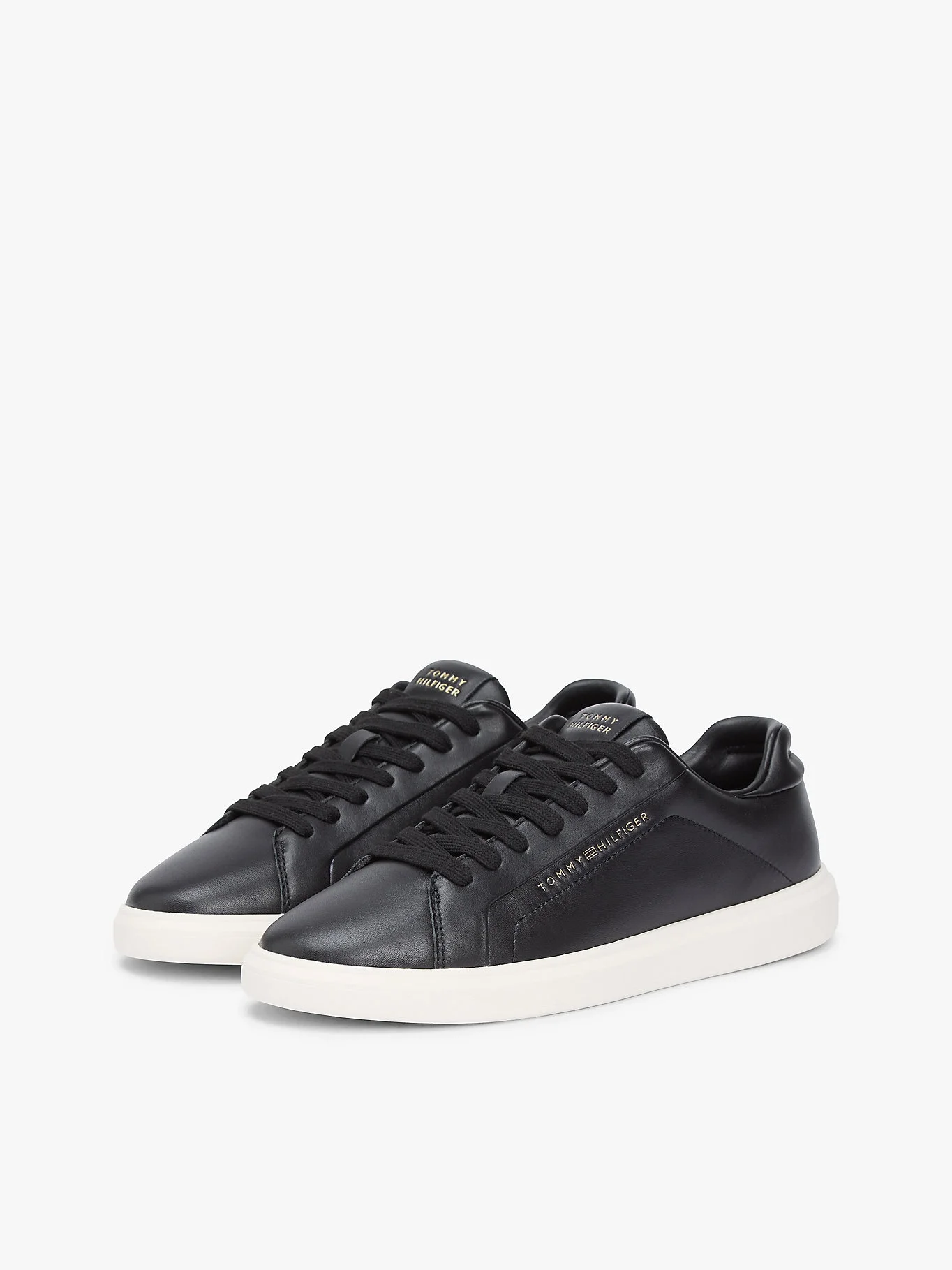 Tommy Hilfiger Icon Court Hafif Parlak Kadın Siyah Sneaker FW0FW08949BDS