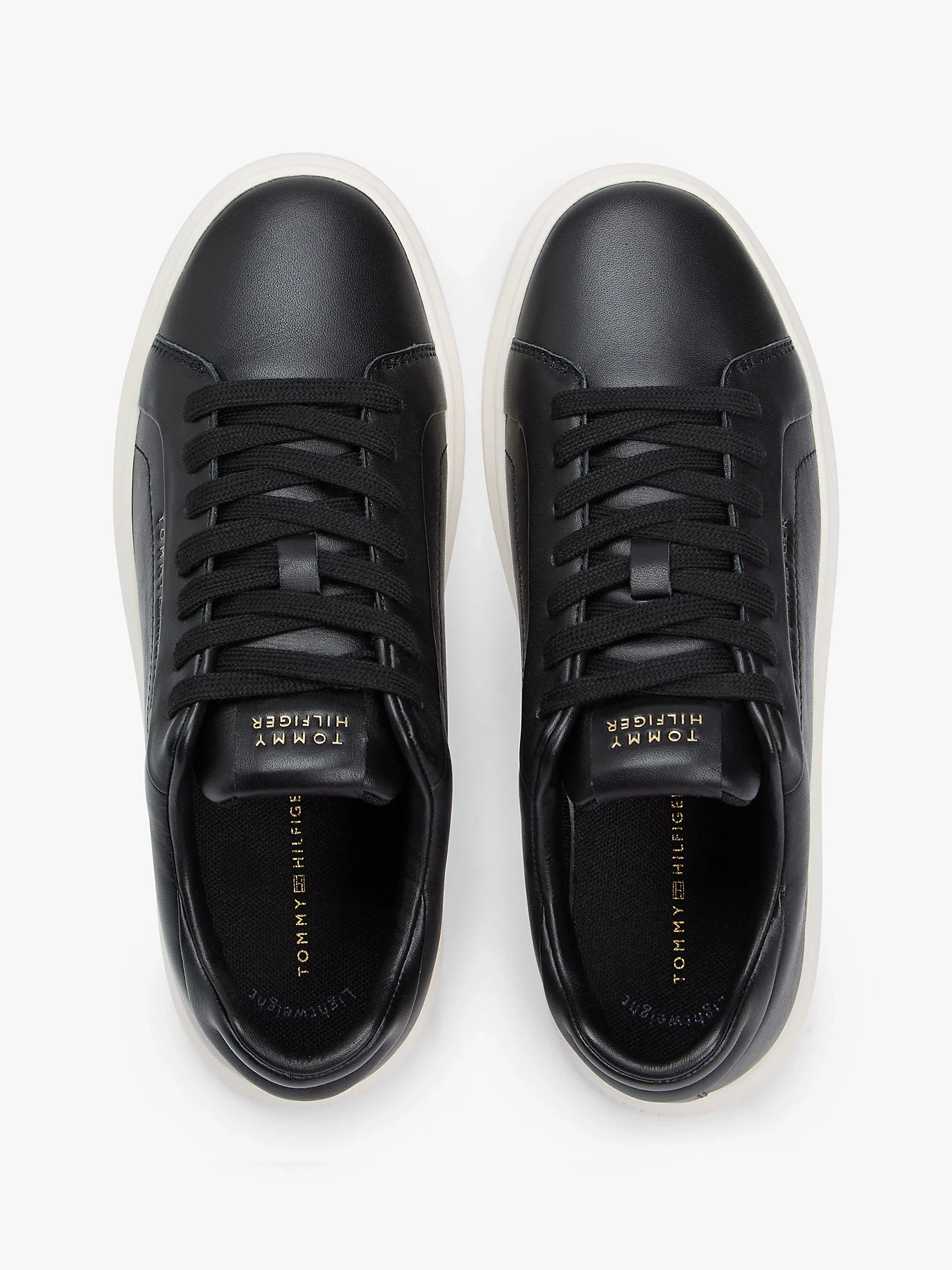 Tommy Hilfiger Icon Court Hafif Parlak Kadın Siyah Sneaker FW0FW08949BDS