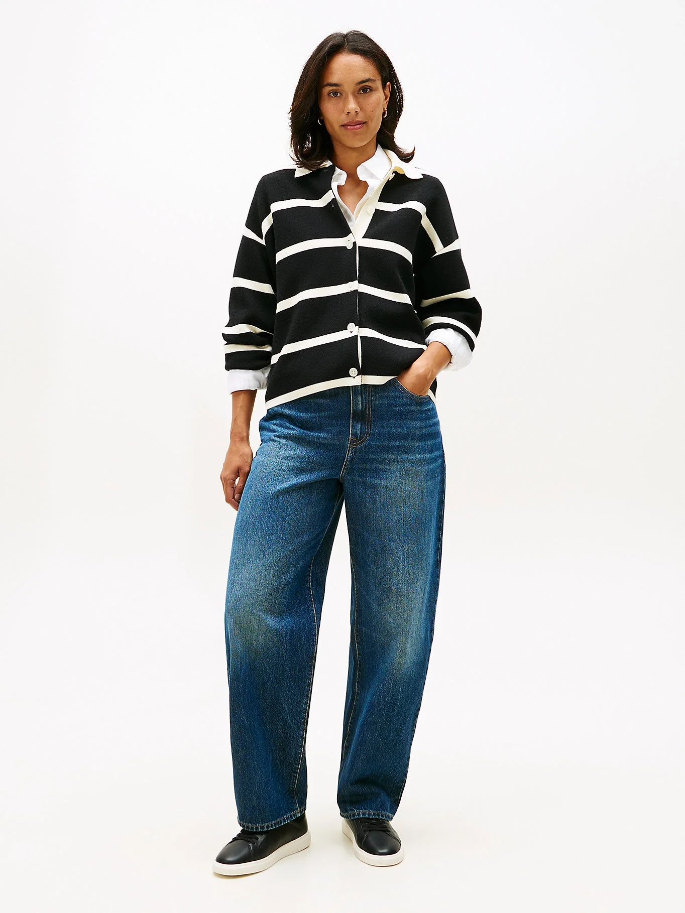 Tommy Hilfiger Icon Court Hafif Parlak Kadın Siyah Sneaker FW0FW08949BDS