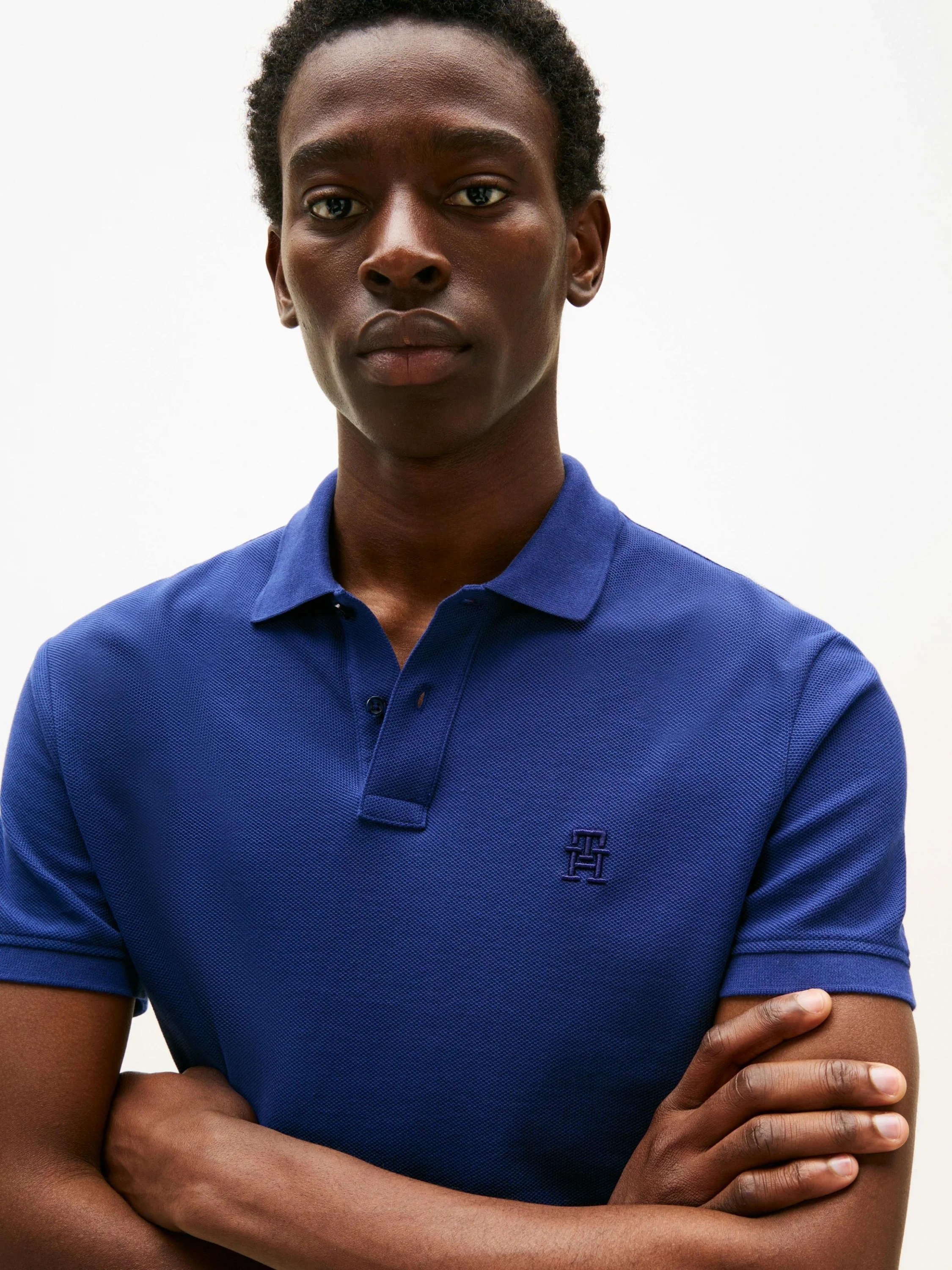 Tommy Hilfiger IMD REG POLO Erkek Mavi T-shirt MW0MW33167C7G