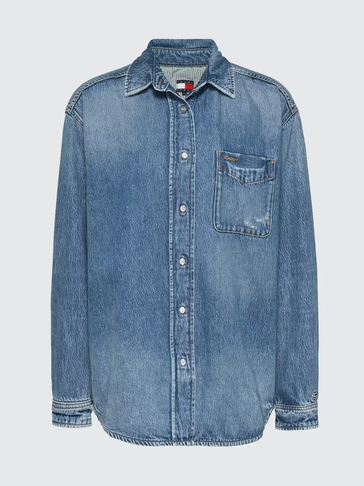 Tommy Hilfiger RELAXED FIT OVERSHIRT AI6037 EXT Kadın  Gömlek DW0DW198551A5