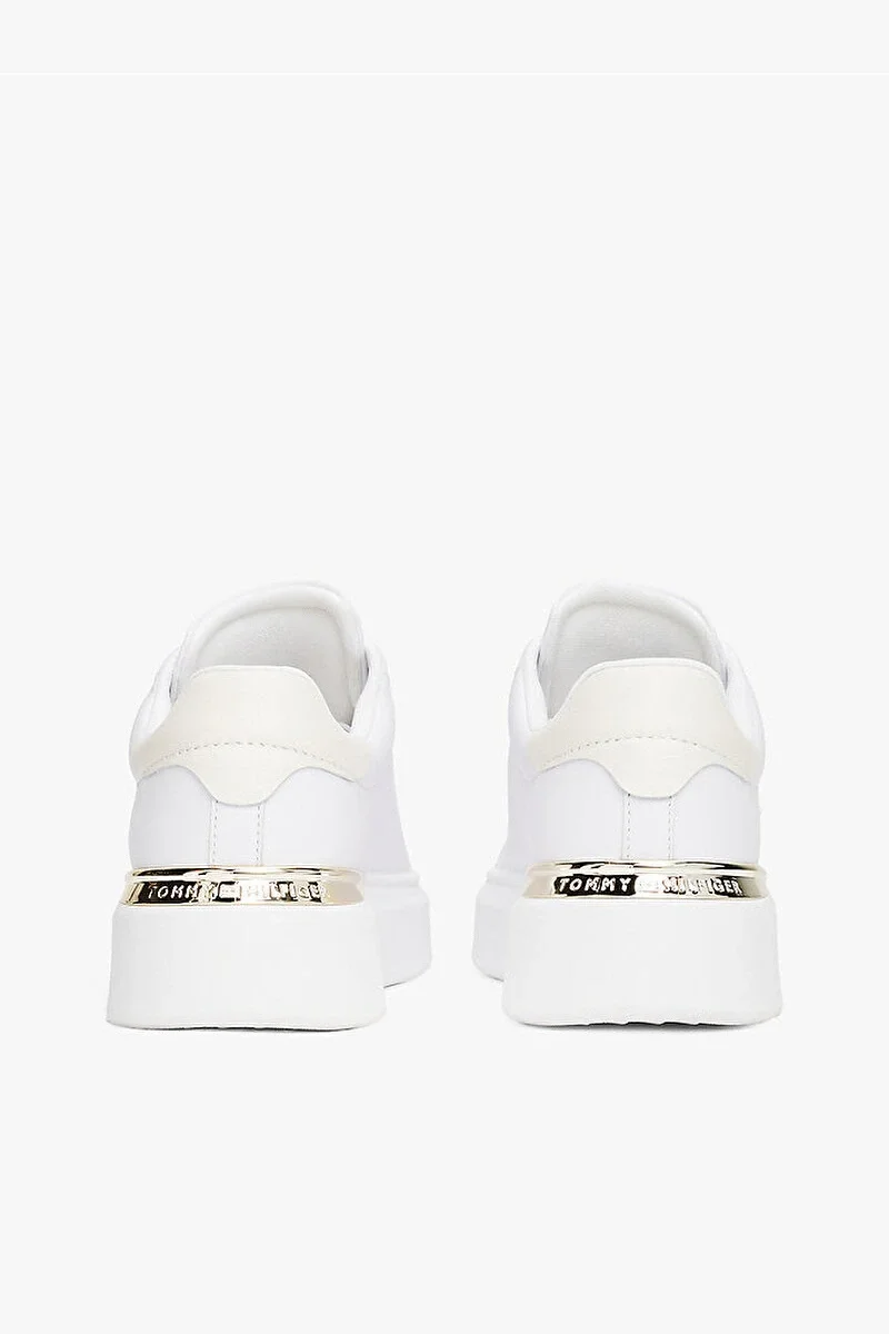 Tommy Hilfiger Kadın Moda Kort Tarzı Beyaz Sneaker FW0FW08631YBS