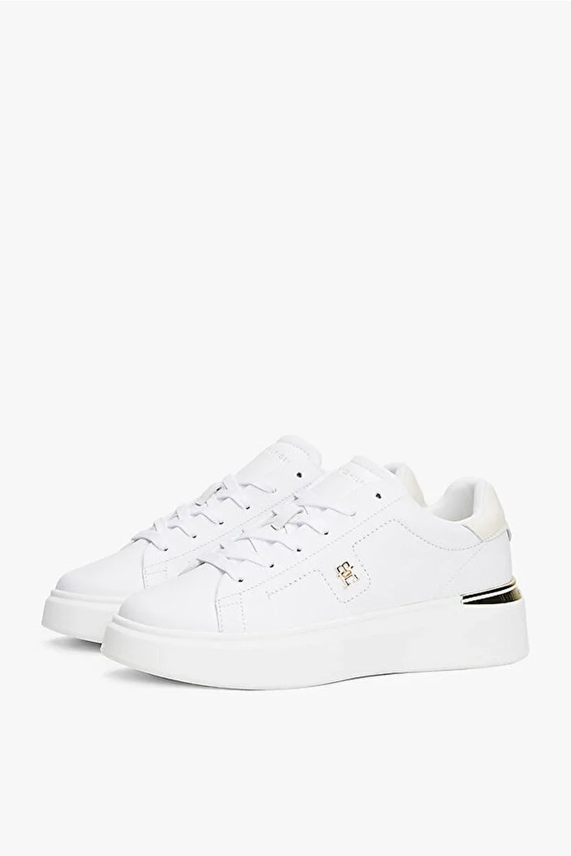 Tommy Hilfiger Kadın Moda Kort Tarzı Beyaz Sneaker FW0FW08631YBS