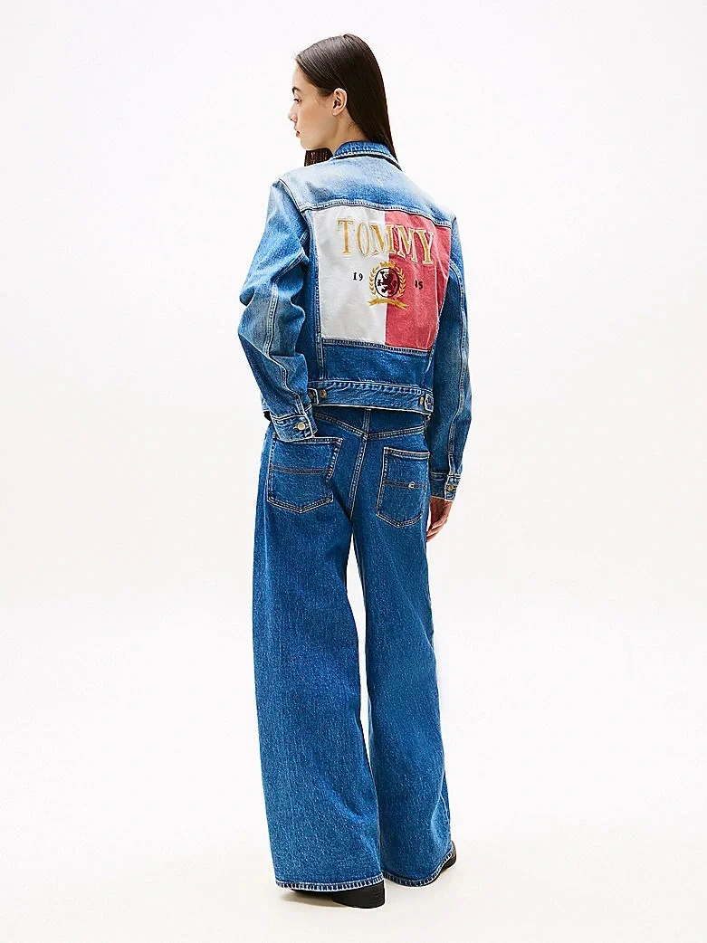 Tommy Hilfiger CLS TRUCKER JK RWB EXT BI5135 Kadın  Ceket DW0DW205701A5