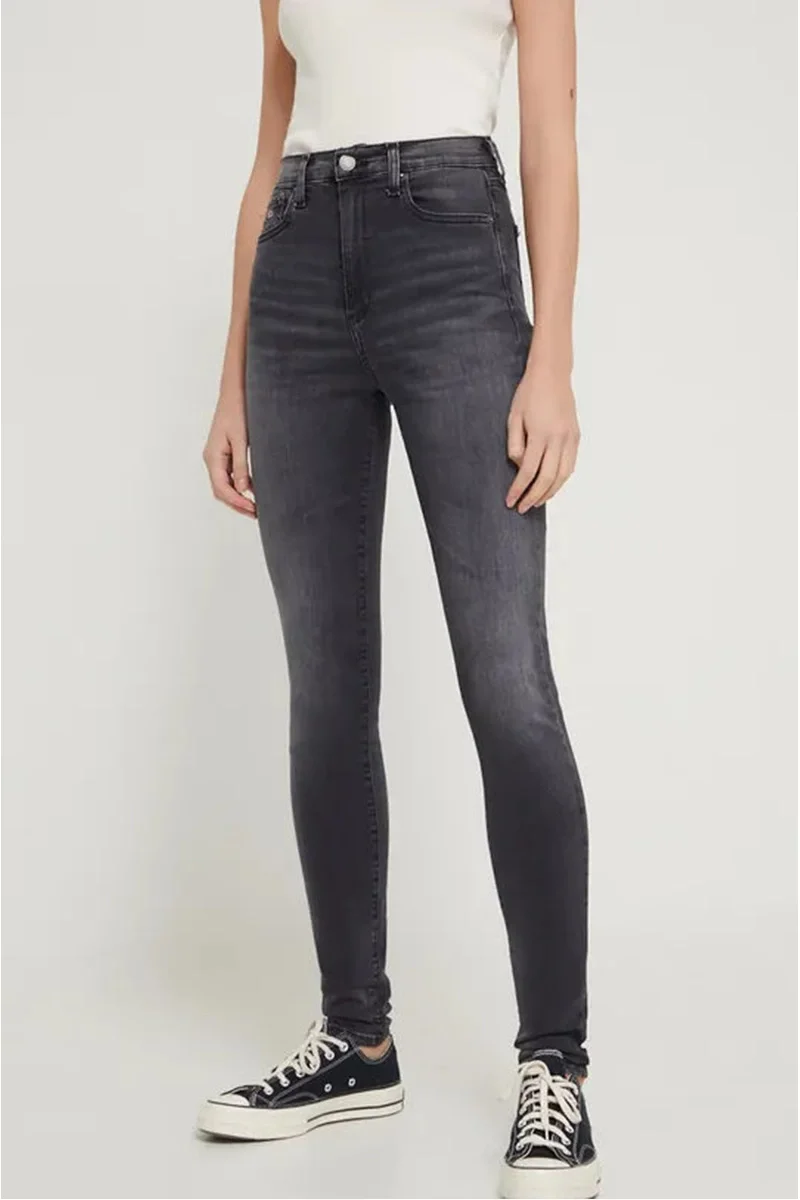 Tommy Hilfiger SYLVIA HGH SSKN AH1288 Kadın Siyah Jeans DW0DW175931BZ