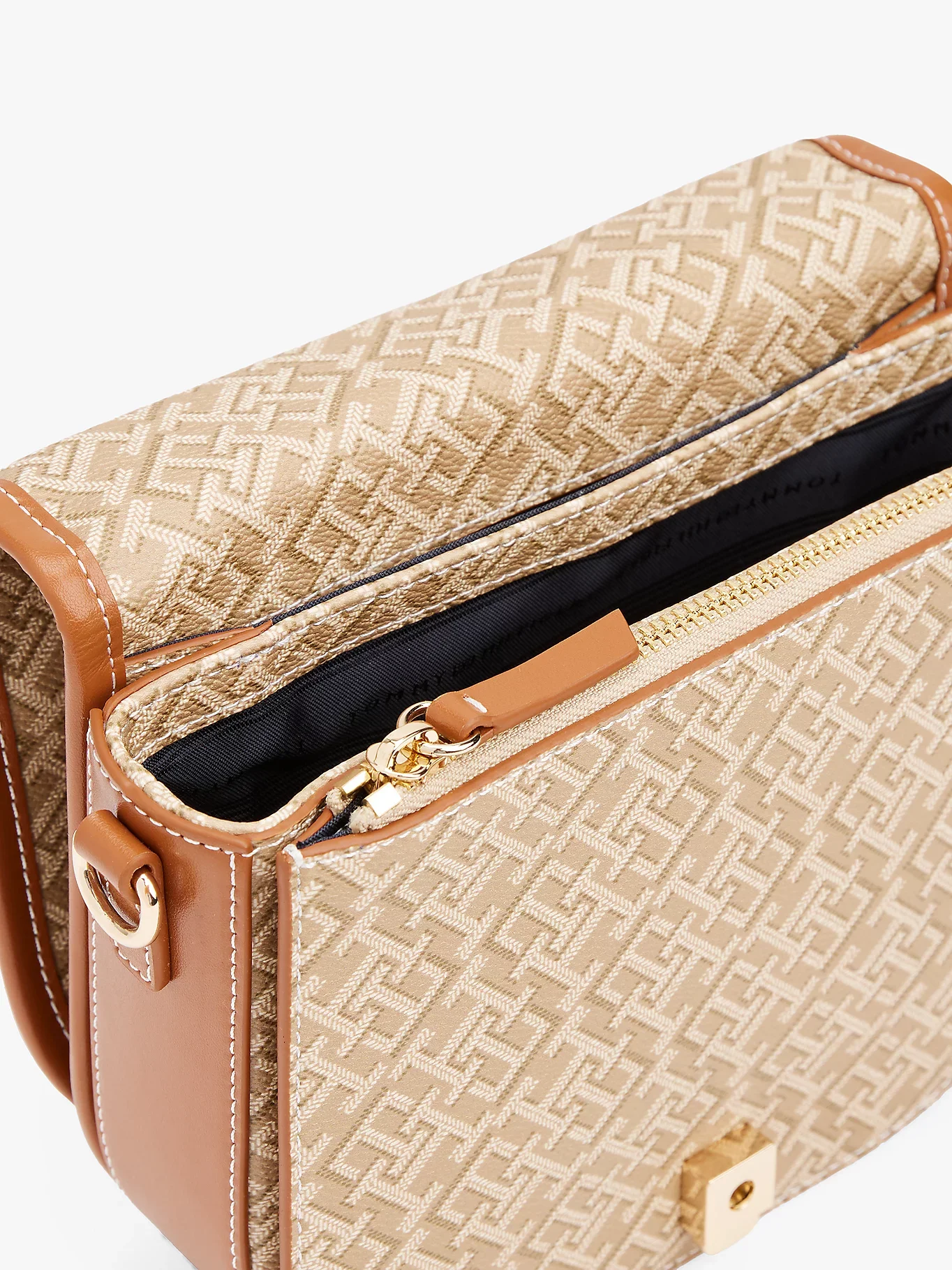 Tommy Hilfiger TH MONOPLAY LEATHER SADDLE BAG Kadın  Çapraz Çanta AW0AW17414RBT