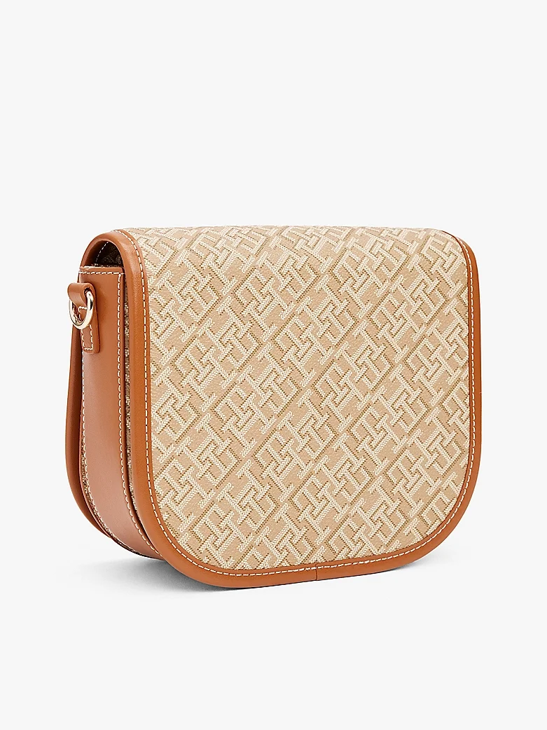 Tommy Hilfiger TH MONOPLAY LEATHER SADDLE BAG Kadın  Çapraz Çanta AW0AW17414RBT