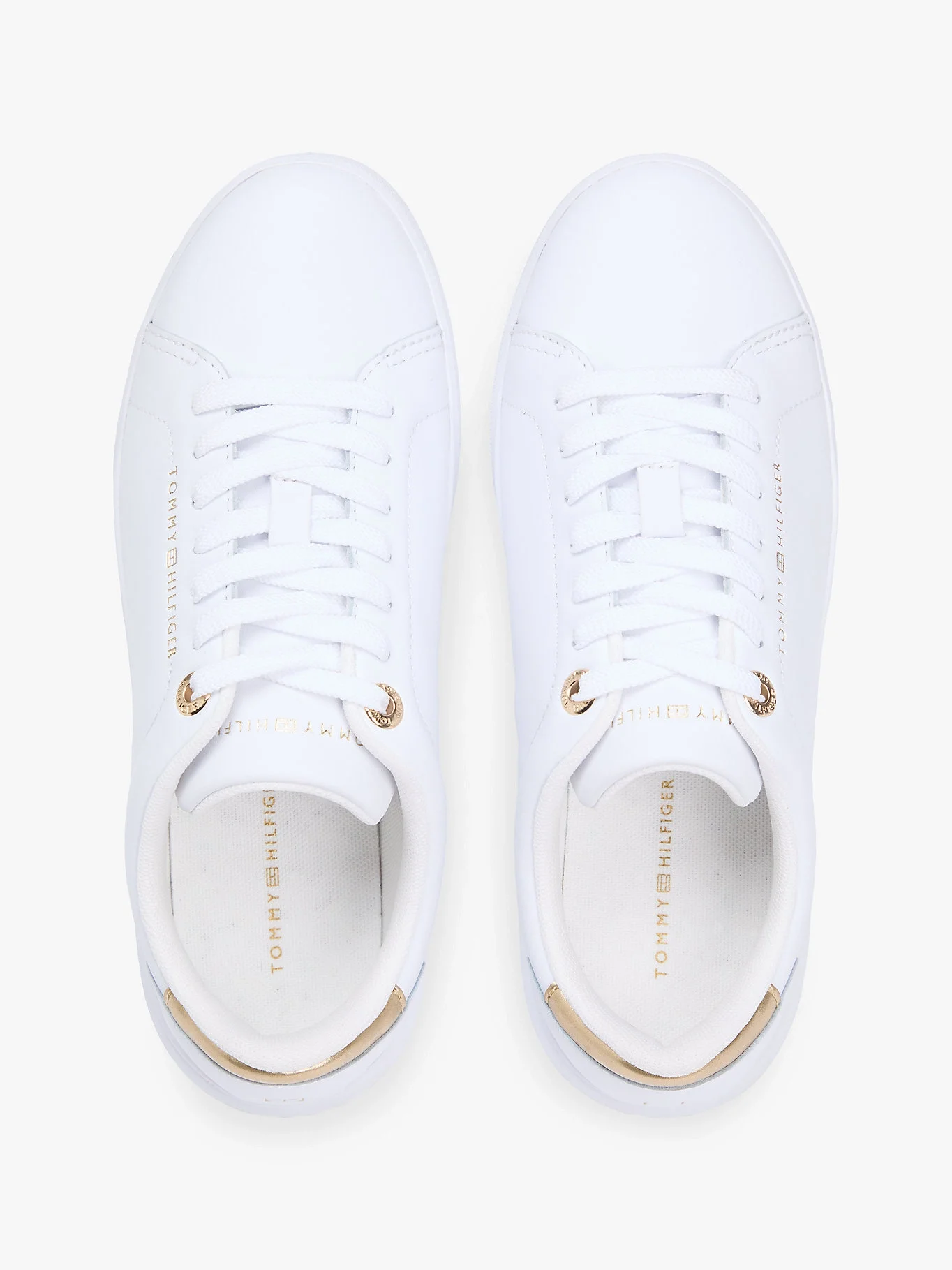 Tommy Hilfiger Klasik Şık Kort Stili Kadın Beyaz Sneaker FW0FW09019YBS