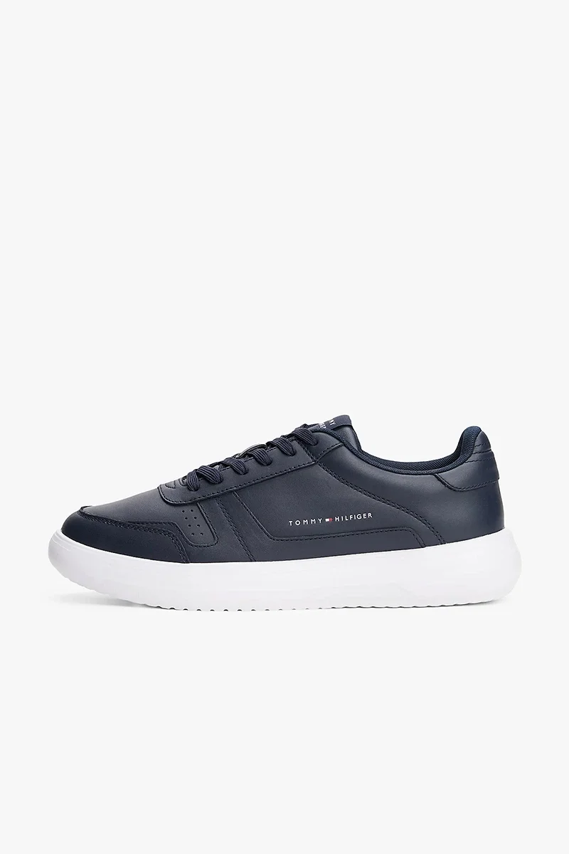 Tommy Hilfiger Modern Hafif Tabanlı Deri Erkek  Mavi Sneaker FM0FM05529DW5