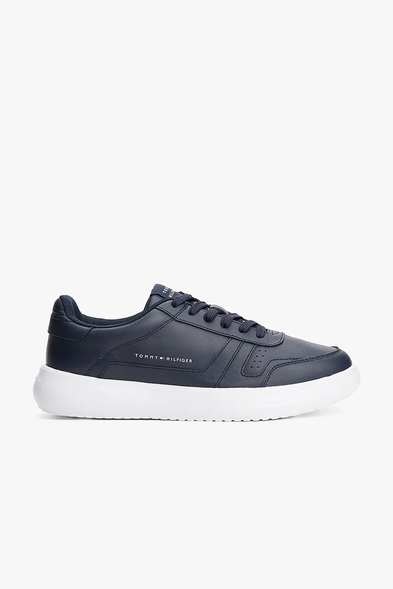 Tommy Hilfiger Modern Hafif Tabanlı Deri Erkek  Mavi Sneaker FM0FM05529DW5