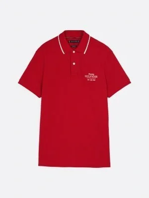 Tommy Hilfiger LEFT CHEST GRAPHIC REG POLO Erkek  T-shirt MW0MW37519XLD