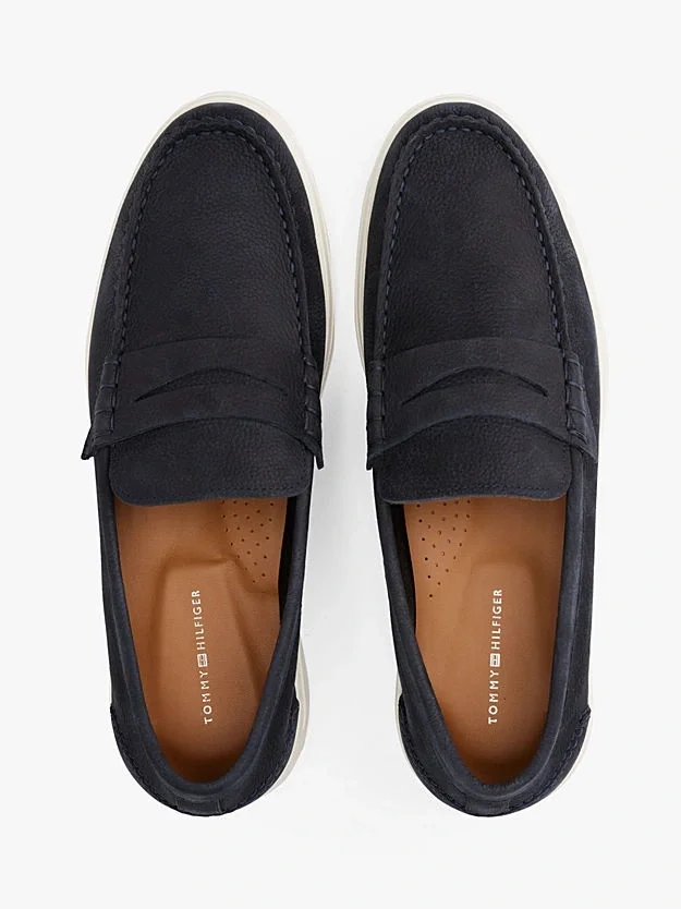 Tommy Hilfiger TOMMY HILFIGER NUBUCK P LOAFER Erkek  Loafer FM0FM05350DW5