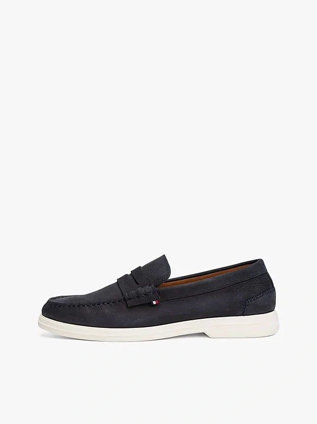 Tommy Hilfiger TOMMY HILFIGER NUBUCK P LOAFER Erkek  Loafer FM0FM05350DW5