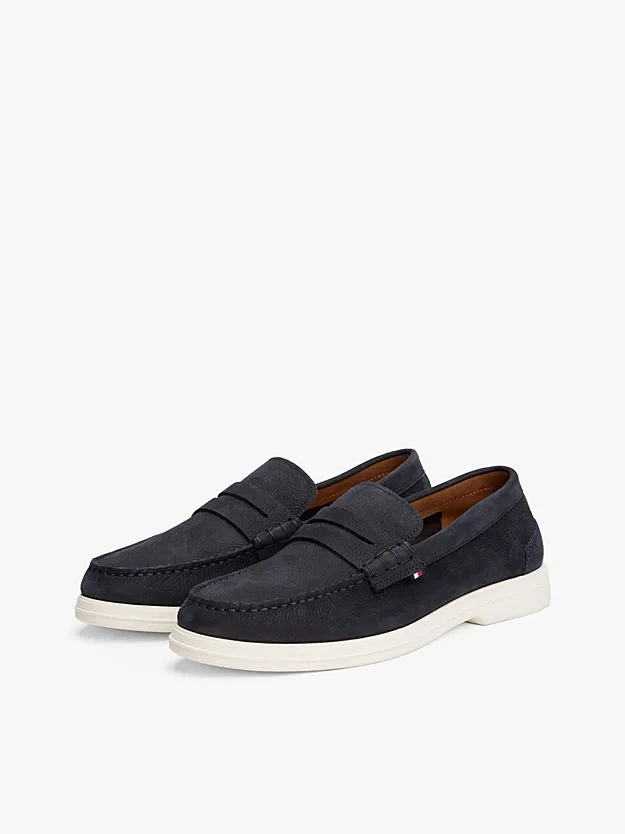 Tommy Hilfiger TOMMY HILFIGER NUBUCK P LOAFER Erkek  Loafer FM0FM05350DW5
