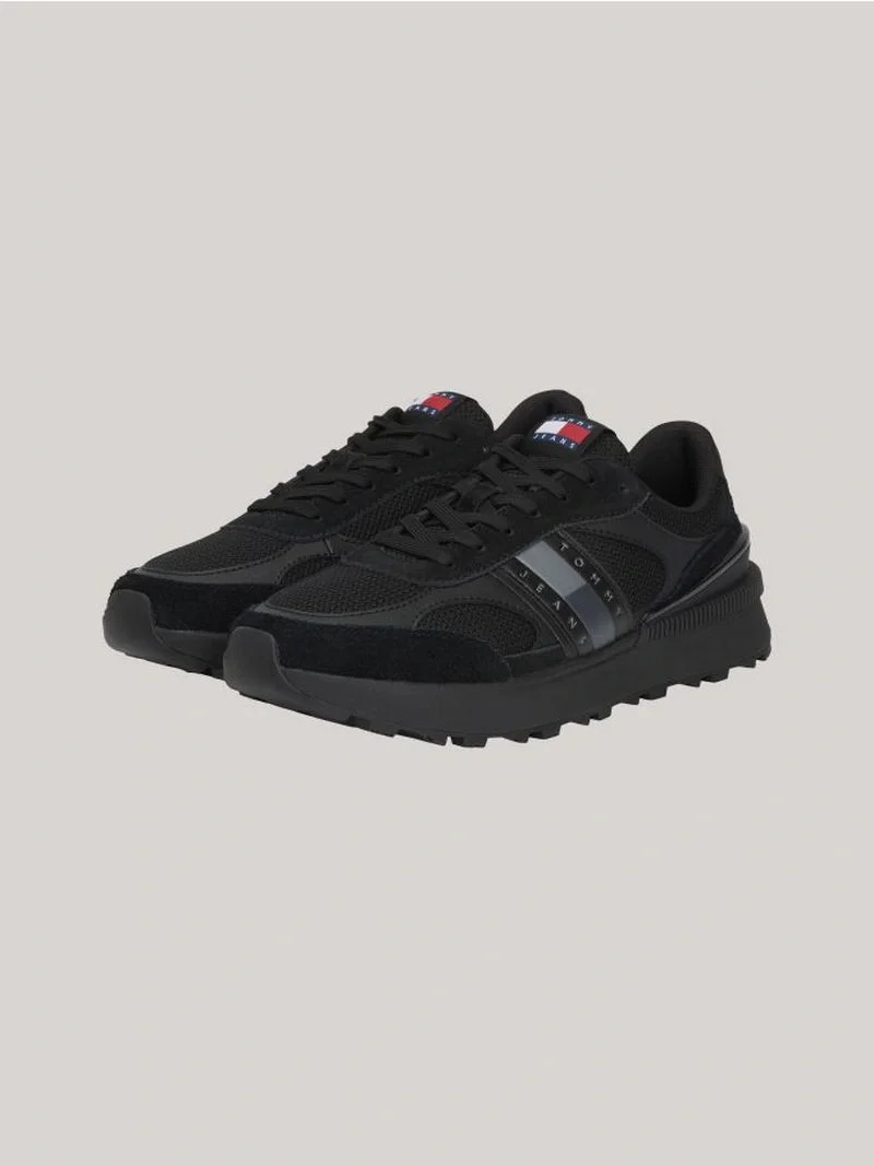 Tommy Hilfiger TJM TECHNICAL RUNNER ESS Erkek siyah Sneaker EM0EM01537BDS