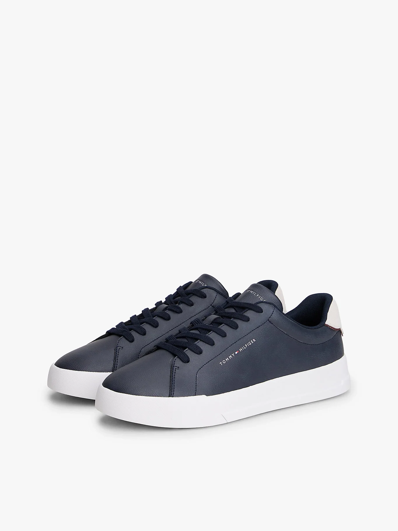 Tommy Hilfiger TH COURT LTH DETAIL ESS Erkek lacivert Sneaker FM0FM05367DW5