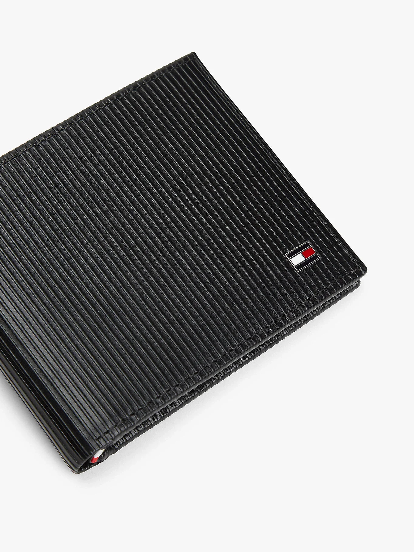 Tommy Hilfiger TH Flag Mini Kredi Kartı Erkek Siyah Cüzdan AM0AM13958BDS