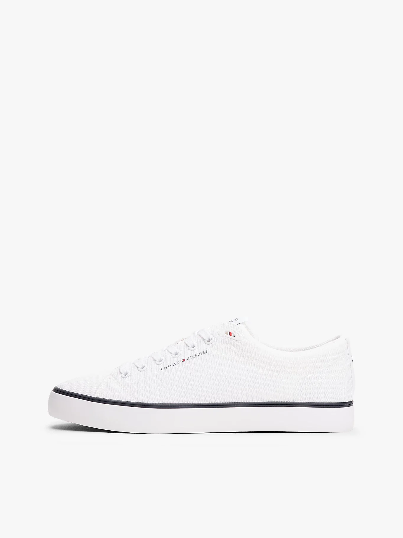Tommy Hilfiger TH HI VULC CORE LOW II MESH Erkek Beyaz Sneaker FM0FM05513YBS