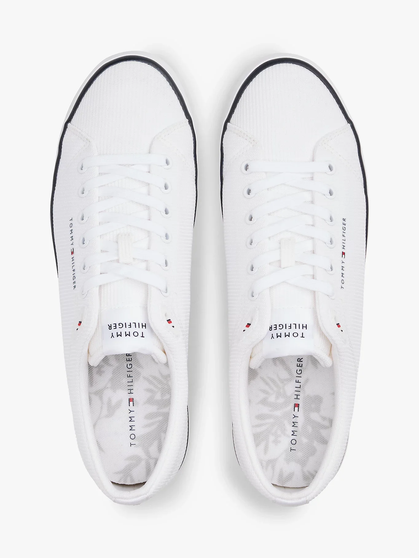 Tommy Hilfiger TH HI VULC CORE LOW II MESH Erkek Beyaz Sneaker FM0FM05513YBS