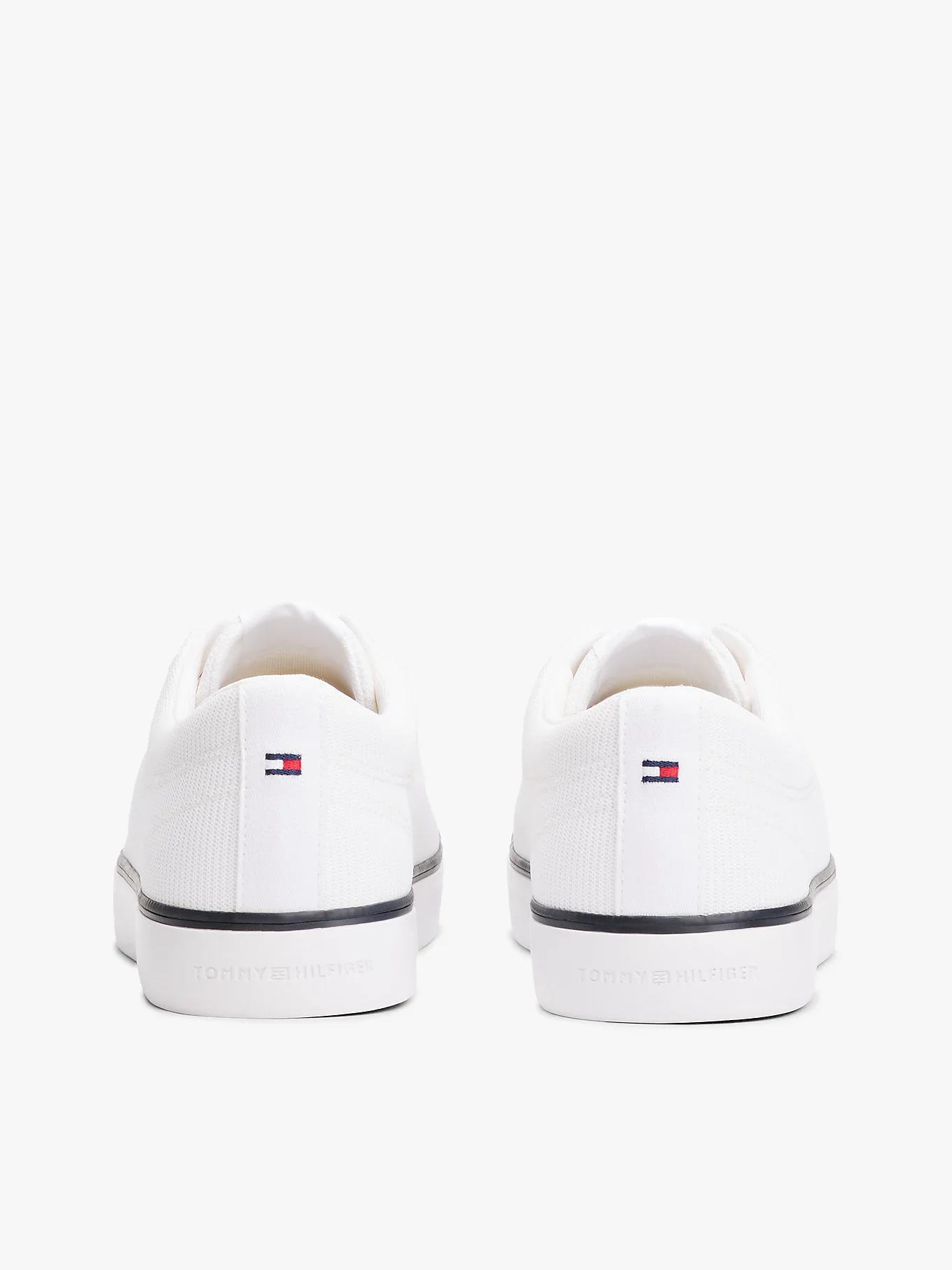 Tommy Hilfiger TH HI VULC CORE LOW II MESH Erkek Beyaz Sneaker FM0FM05513YBS