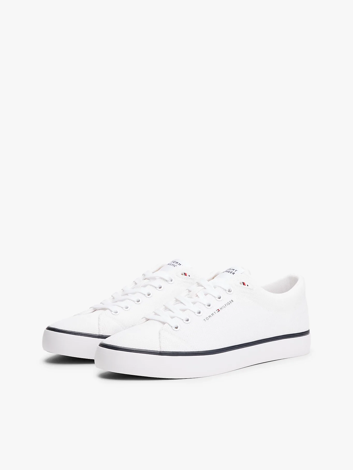 Tommy Hilfiger TH HI VULC CORE LOW II MESH Erkek Beyaz Sneaker FM0FM05513YBS