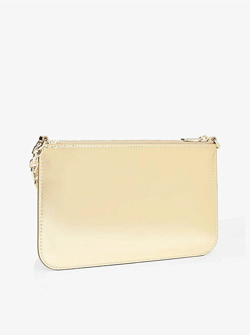 Tommy Hilfiger TH Icon Metalik Zincirli Omuz Kadın Gold Cüzdan AW0AW182190HS