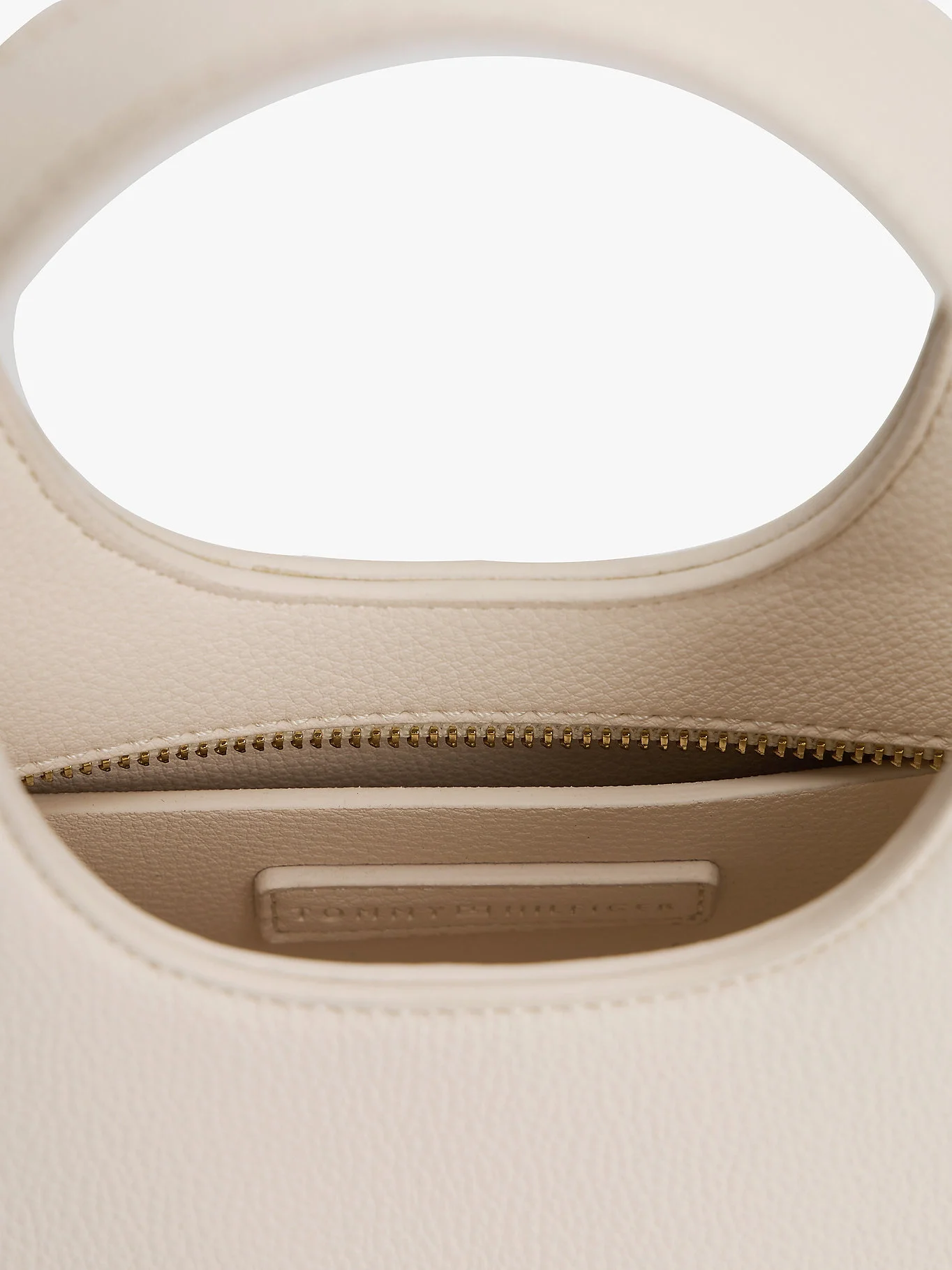 Tommy Hilfiger TH Logolu Mini Kadın Bej El Çantası AW0AW18281AEO